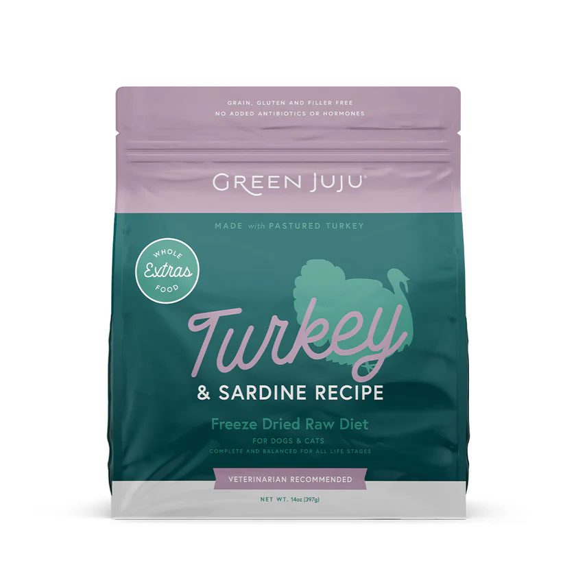 Green Juju Extras Turkey & Sardine – Complete & Balanced Freeze-Dried Meal image 0