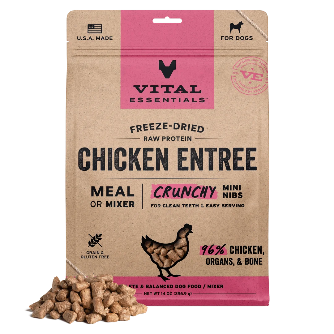 Vital Essentials Chicken Entree Crunchy Nibs 14oz image 0