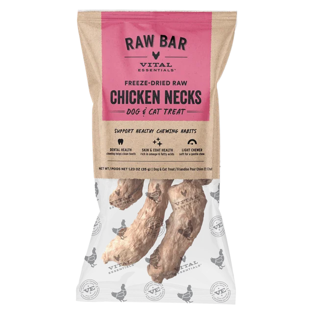 Vital Essentials Chicken Necks Dog Treats image 0