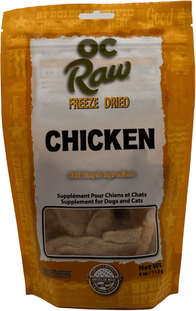 OC Raw Chicken Pieces Freeze Dried Treats 4oz image 0