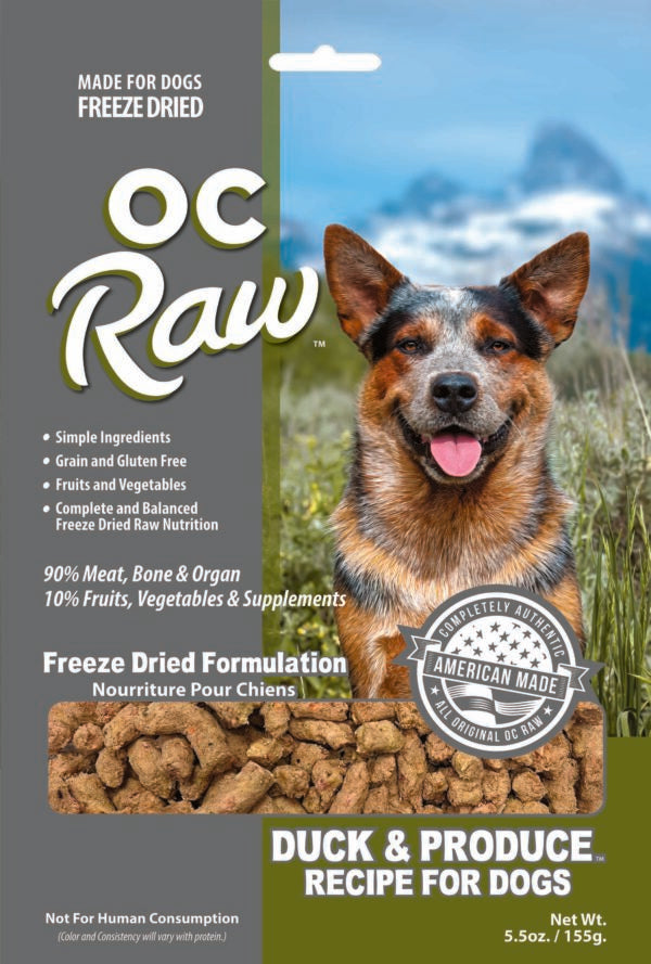OC Raw Duck & Produce Recipe ~ 5.5 oz image 0