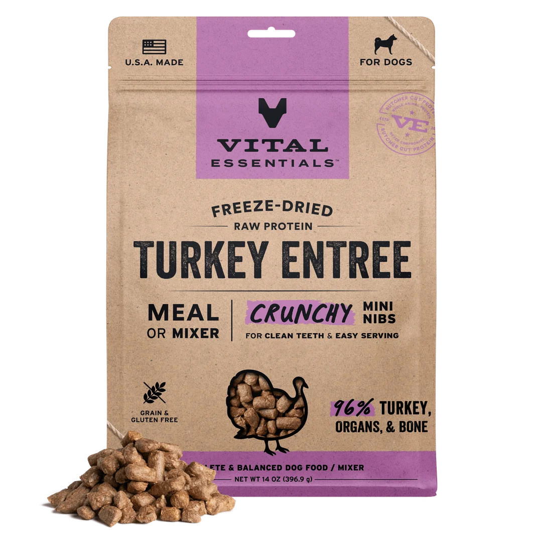 Vital Essentials Turkey Entree Crunchy Nibs 14oz image 0