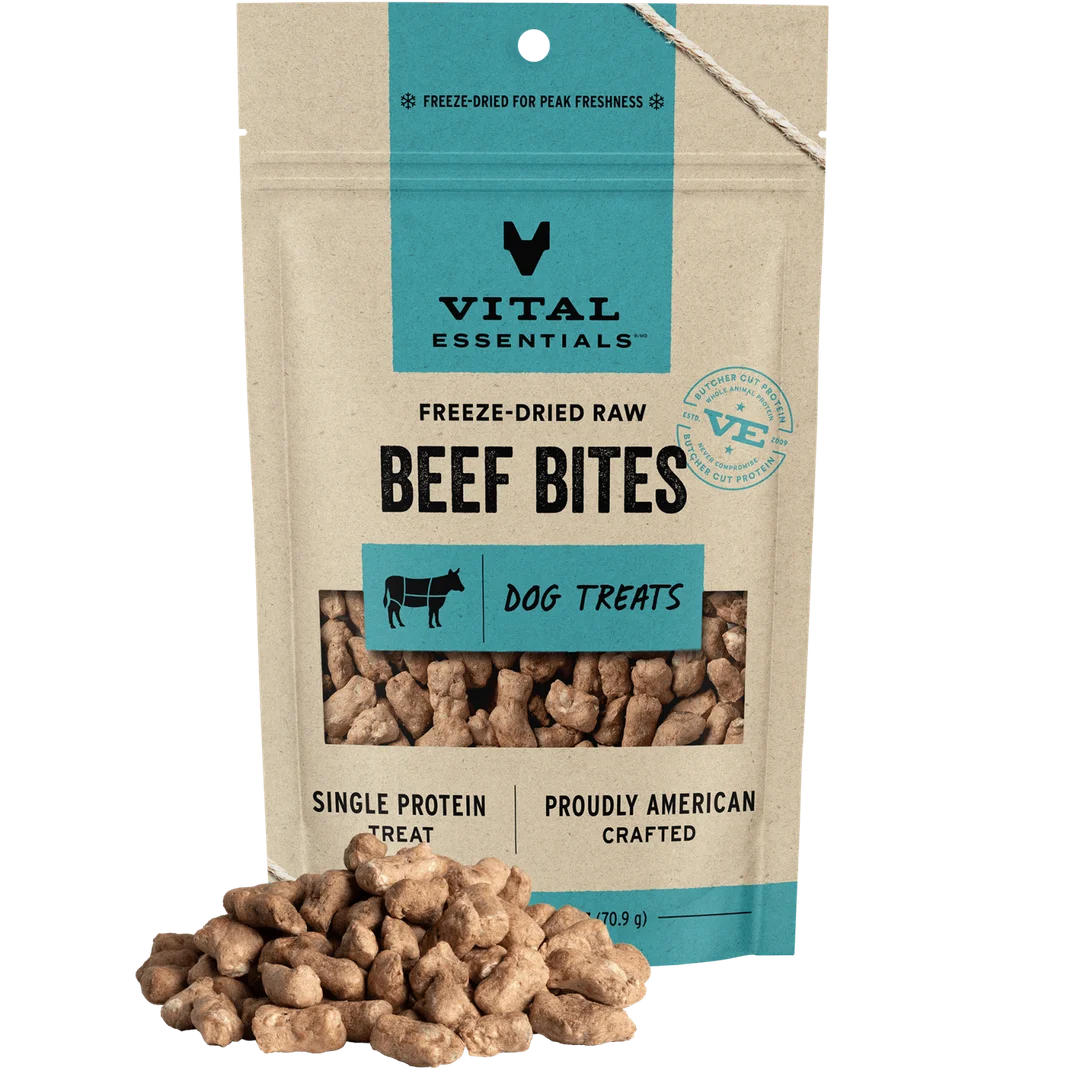 Vital Essentials Beef Bites Dog Treats