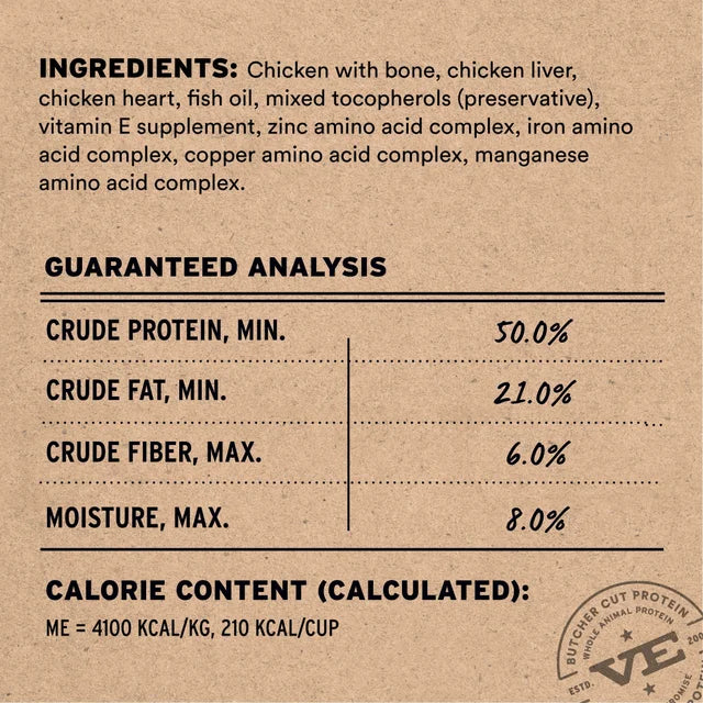 Vital Essentials Freeze Dried Chicken Entree Mini Nibs 14oz Bag