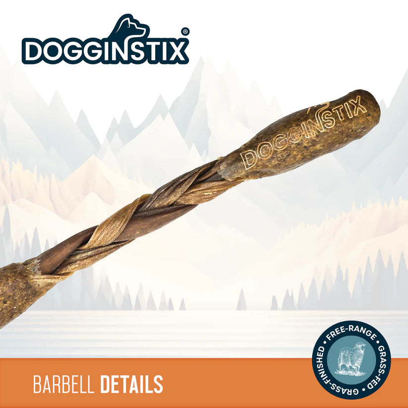Dogginstix Lamb Collagan Barbell 12"