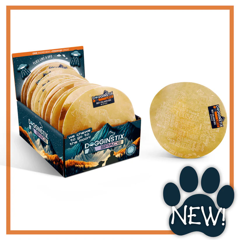DogginStix UFO Beef Collagen Disc
