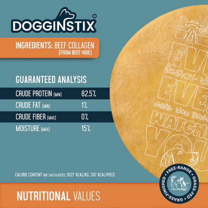 DogginStix UFO Beef Collagen Disc
