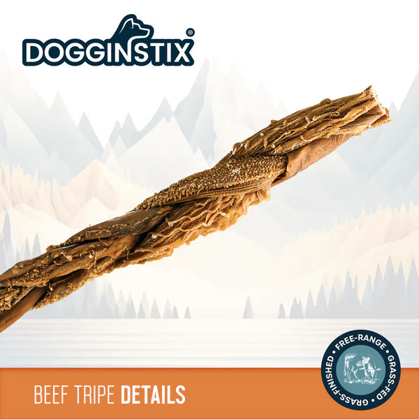 DogginStix Braided Beef Tripe