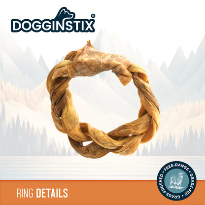 DogginStix Lamb Collagen Braided Ring
