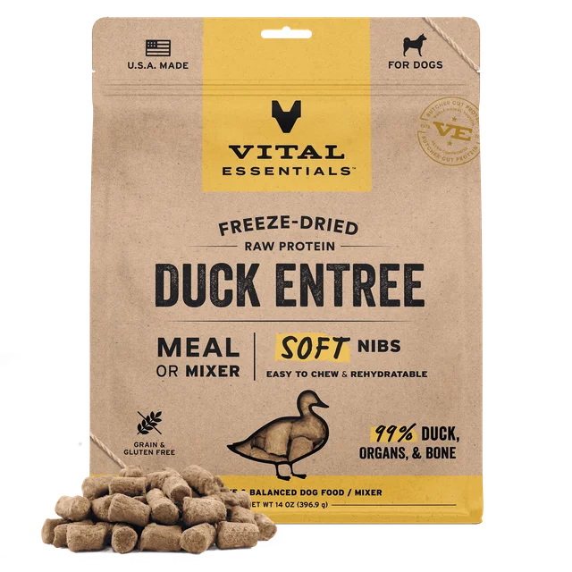Vital Essentials Duck Entree Soft Nibs 14oz
