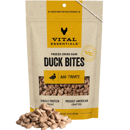 Vital Essentials Duck Bites Dog Treats 2.0oz