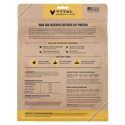Vital Essentials Duck Entree Soft Nibs 14oz