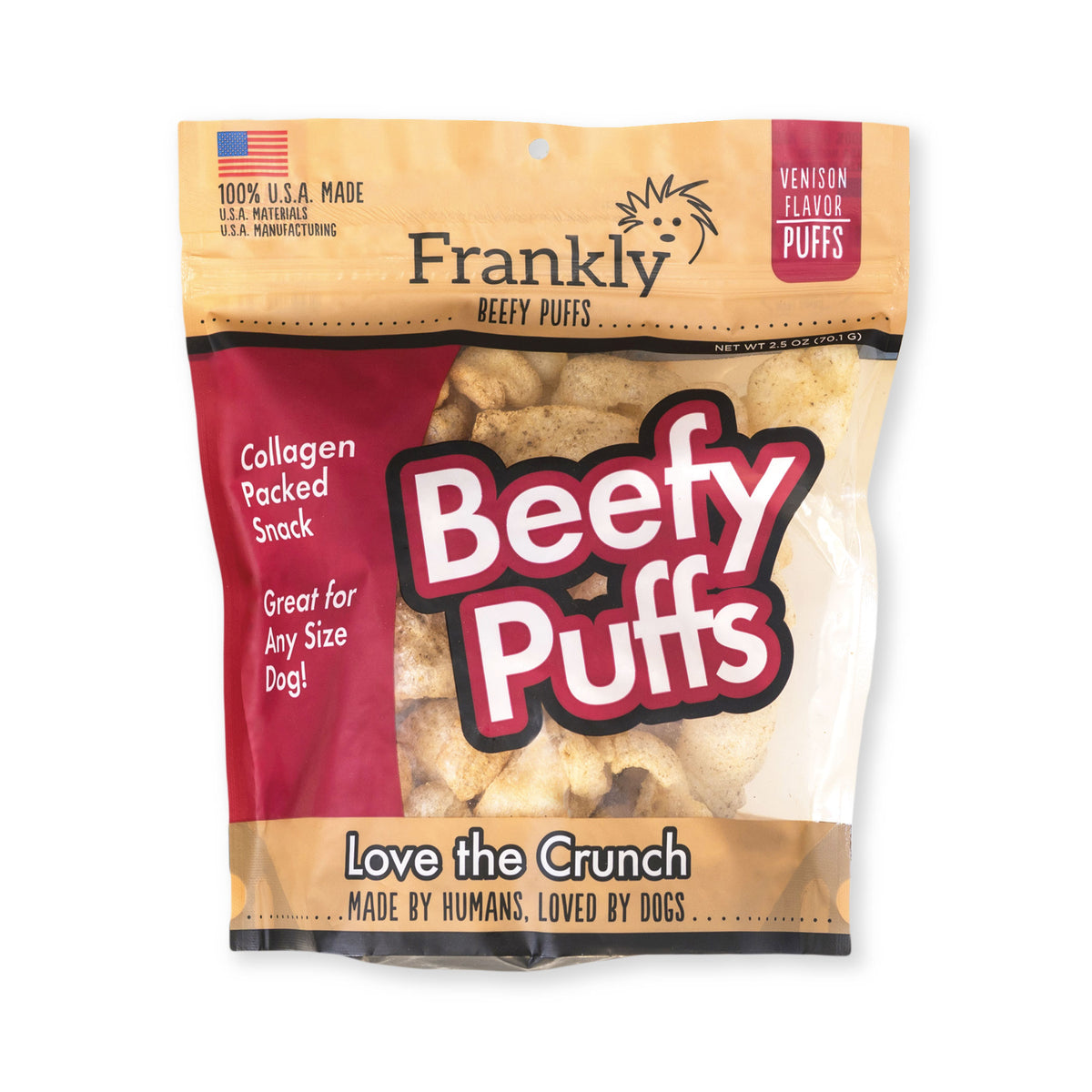 Frankly Beef Puffs 5oz Venison