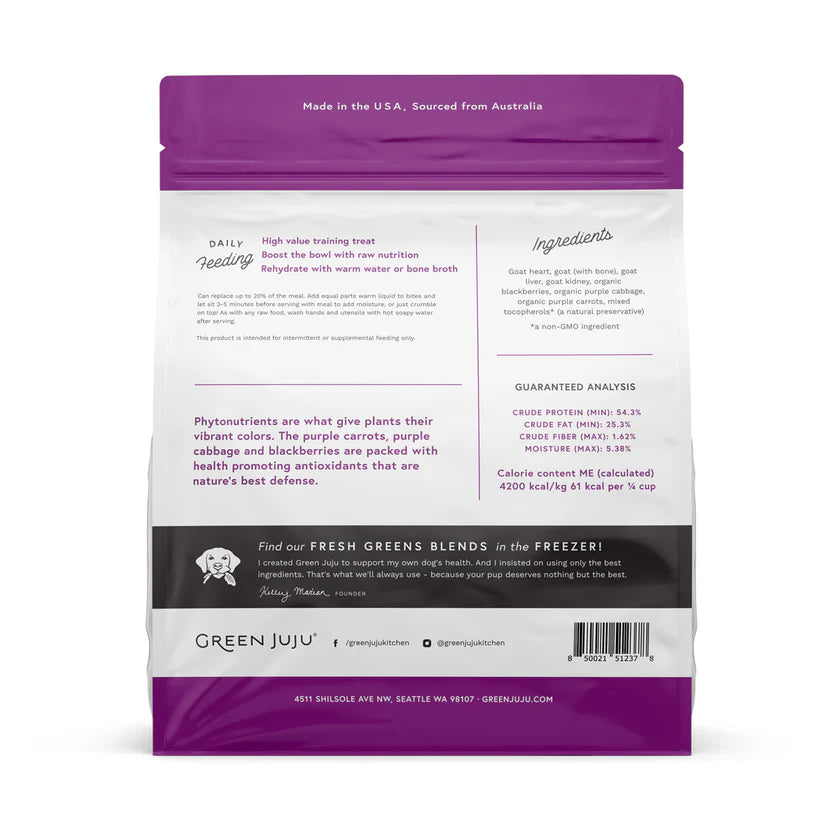 Green Juju Goat Purple Whole Food Bites