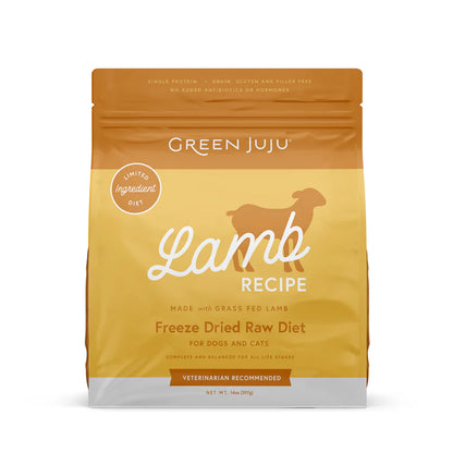 Green Juju Lamb Recipe - Freeze Dried Raw Diet