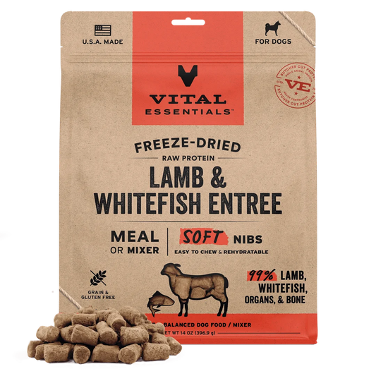 Vital Essentials Lamb & Whitefish Entree Soft Nibs 14oz