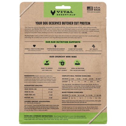 Vital Essentials Rabbit Mini Nibs Entree