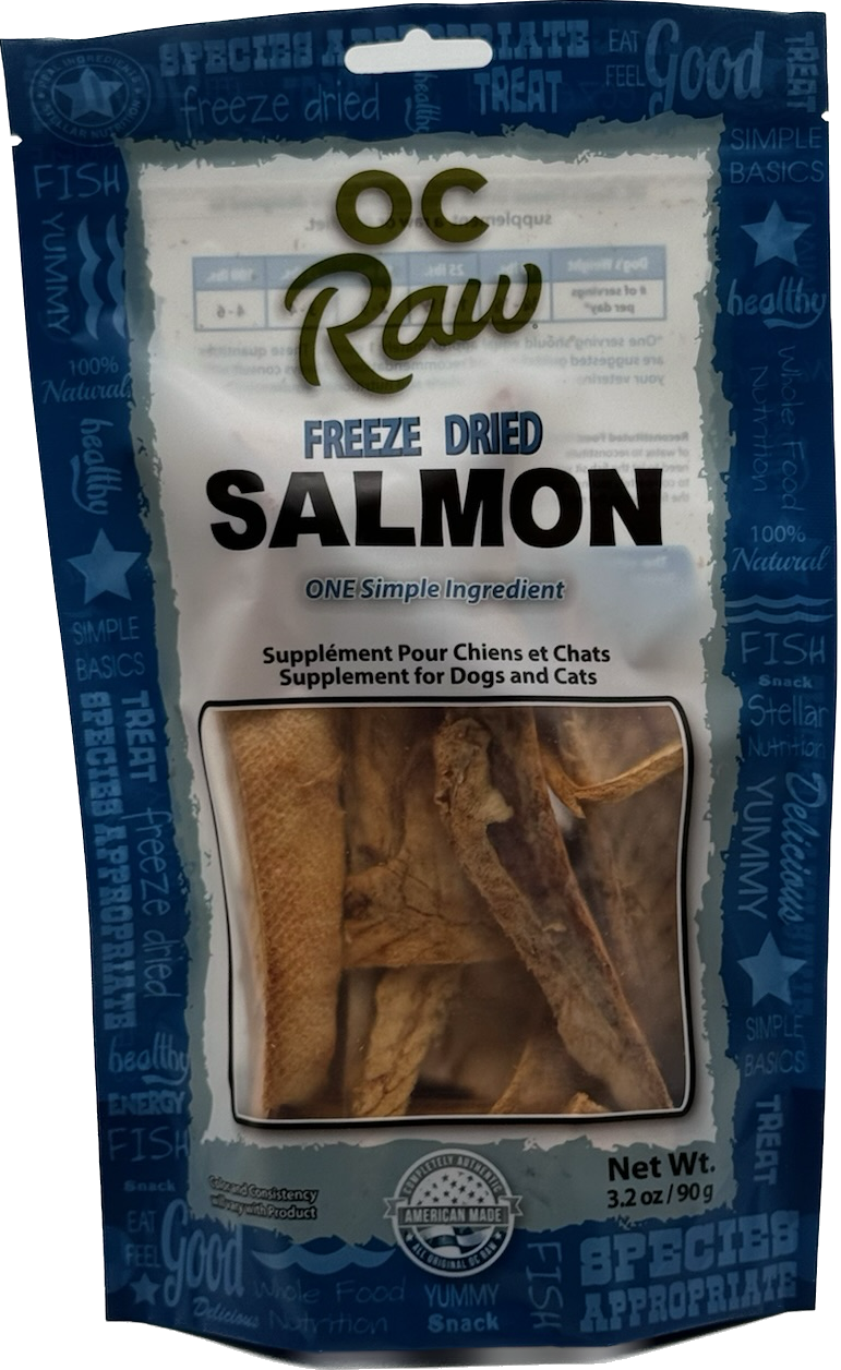 OC Raw Freeze-Dried Salmon Treats 3.2oz