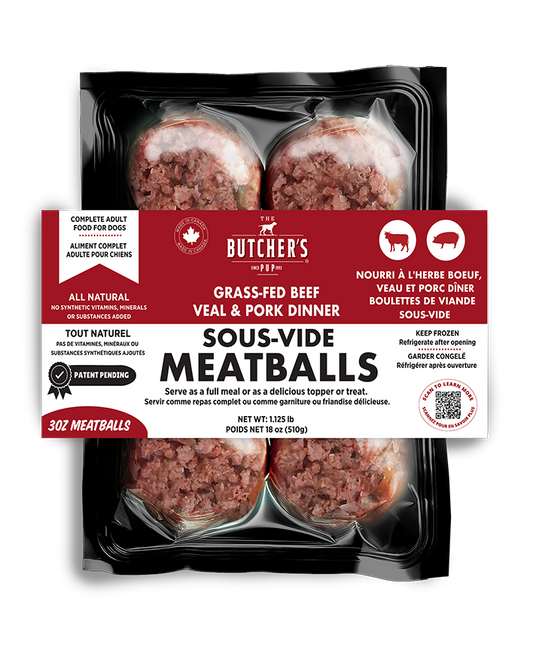 The Butcher's Pup Frozen Sous-Vide Meatballs
