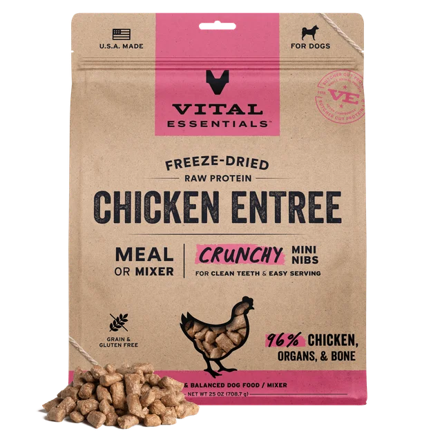 Vital Essentials Chicken Crunchy Mini Nibs Entree 25oz