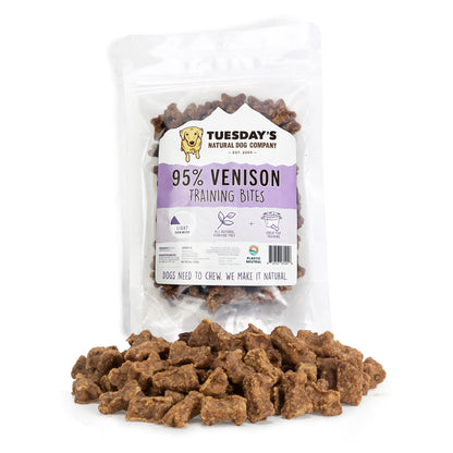 Tuesday's 95% Venison Training Bites - 6 oz
