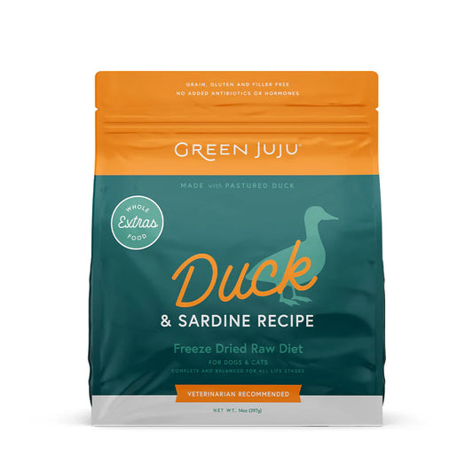 Green Juju Extras Duck & Sardine – Complete & Balanced Freeze-Dried Meal image 0