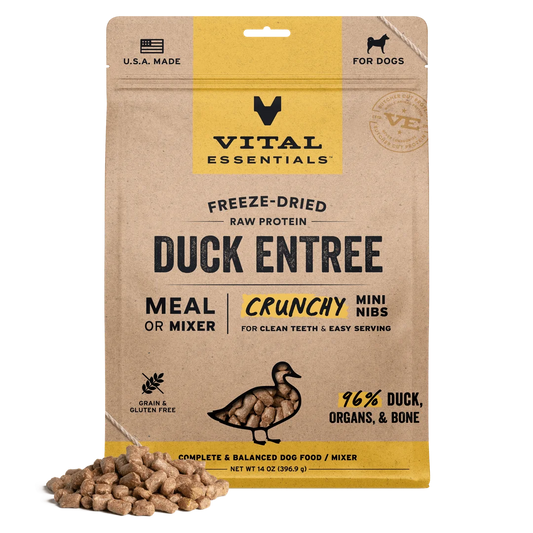 Vital Essentials Duck Entree Crunchy Nibs 14oz