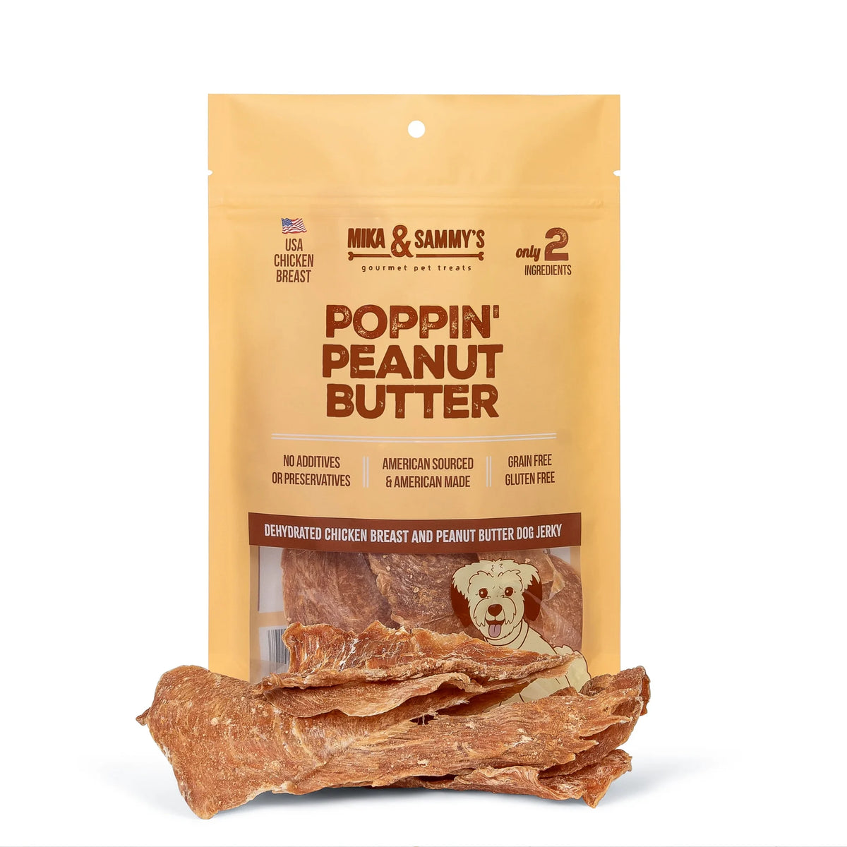 Mika & Sammy's Poppin' Peanut Butter 5oz image 0