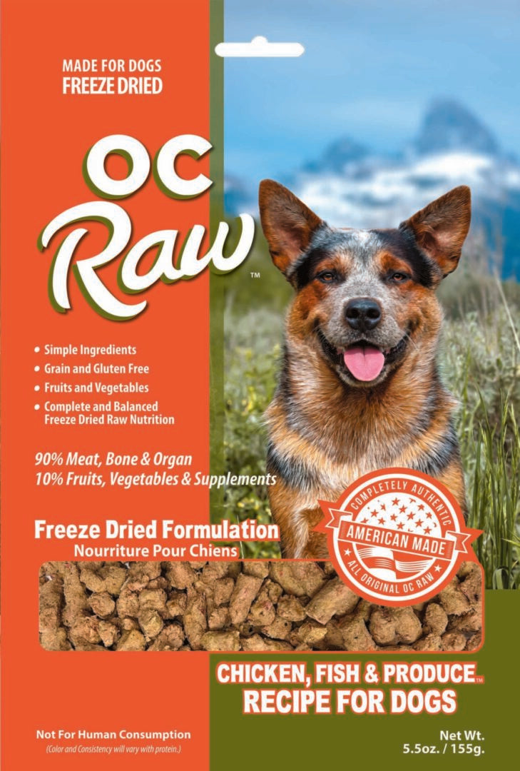 OC Raw Chicken, Fish & Produce Recipe ~ 5.5 oz image 0