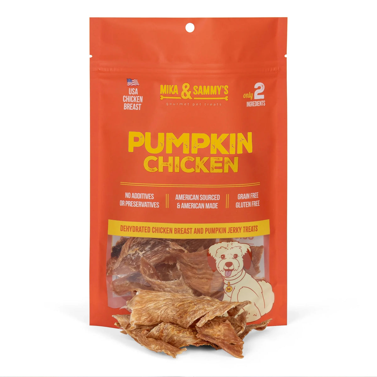 Mika & Sammy's Pumpkin Chicken Treats 5oz image 0